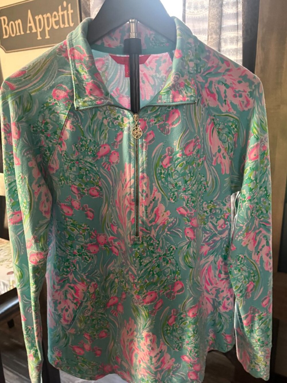 Lily Pulitzer Amalfi Blue Best Fishes Skipper Popover